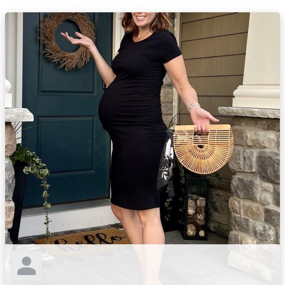 Isabel Maternity black dress